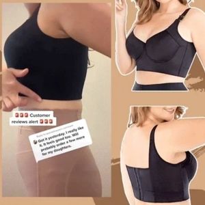 Thick strap-cover back fat bra